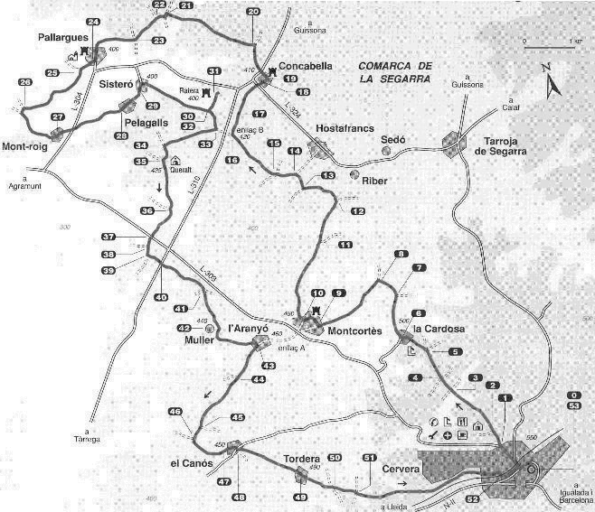 Mapa (Castells. La ruta)